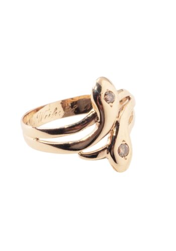 Ca. 1928 - Snake ring with diamonds - Image 3