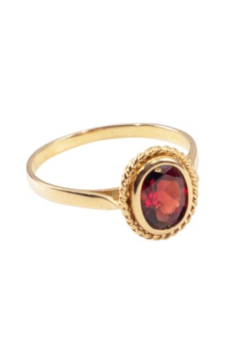Ca. 1900 - French garnet ring - Image 3