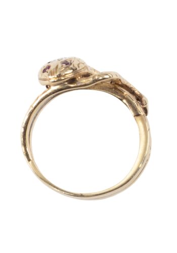 Ca. 1900 – Art Nouveau snake ring - Image 5