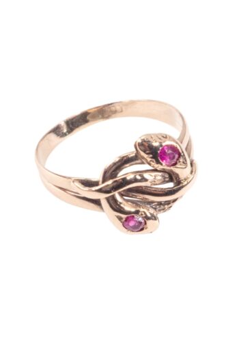Ca. 1900 – Art Nouveau snake ring - Image 3
