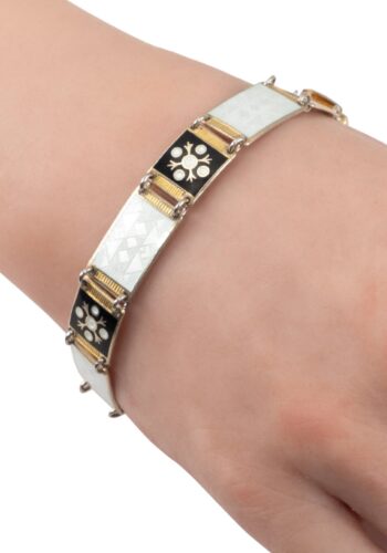 Ca. 1940 - Norwegian enamel bracelet - Image 3
