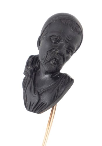 Ca. 1880 – Tie pin with onyx - Image 3