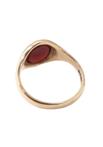 Ca. 1918 - Men's ring/seal ring with carnelian - Image 3