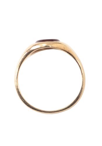 Ca. 1918 - Men's ring/seal ring with carnelian - Image 4