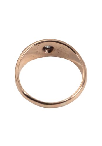 Ca. 1900 – Band ring with diamond - Image 3
