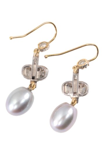 Ca. 1960 – Vintage pearl earrings - Image 5