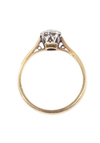 Ca. 1950 – Vintage engagement ring with diamond solitaire - Image 5