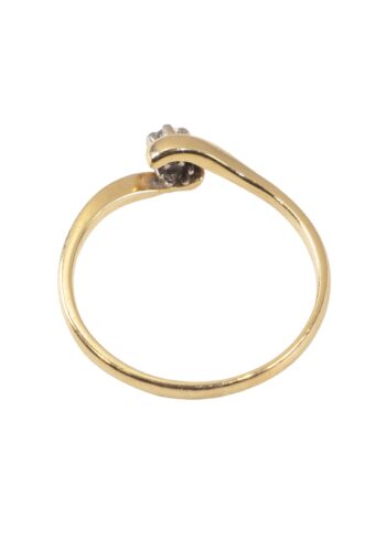 Dated 1984 – Vintage engagement ring with diamond solitaire - Image 3