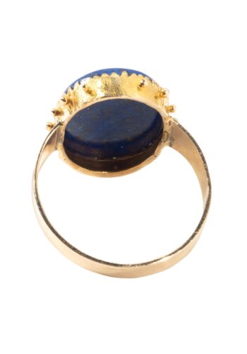 Ca. 1900 – Edwardian ring with lapis lazuli - Image 4