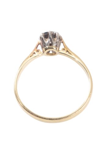 Ca. 1950 – Engagement ring with diamond solitaire - Image 4