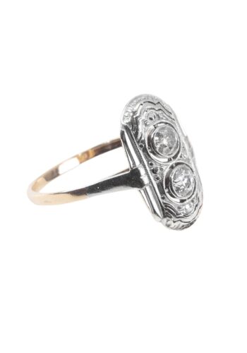 Ca. 1920 – Art déco ring with diamonds - Image 3