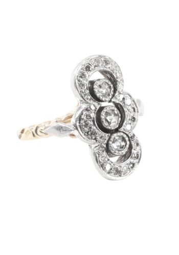 Ca. 1920 – Art déco ring with diamonds - Image 3