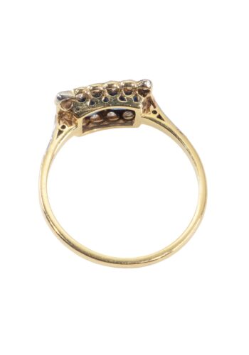 Ca. 1920 – Art déco ring with sapphire and diamonds - Image 4