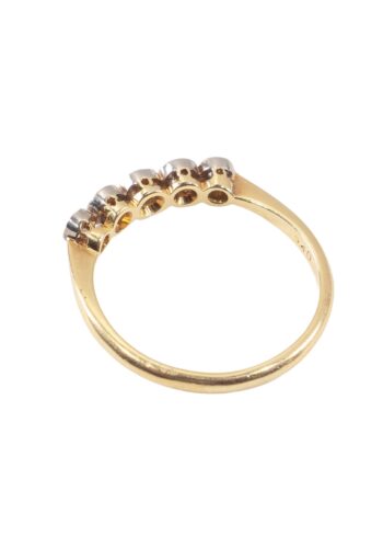 Ca. 1930 – 5 stone diamonds ring - Image 3