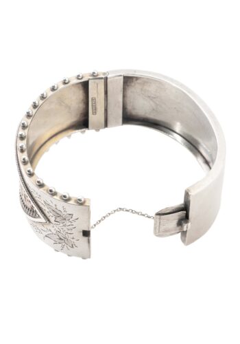 Ca. 1880 – Victorian silver bangle - Image 3