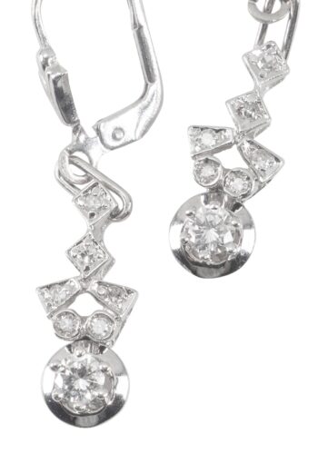 Ca. 1960 – Earrings with diamonds - Image 4