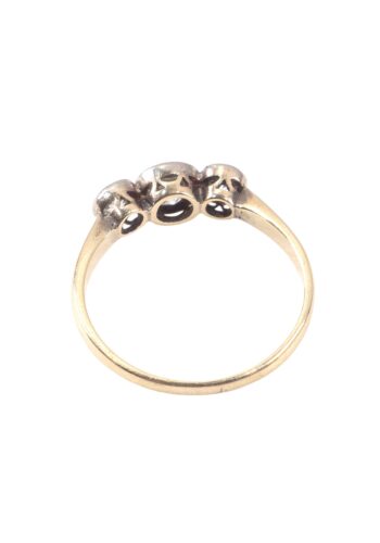 Ca. 1930 – Trilogy ring with diamonds - Image 4
