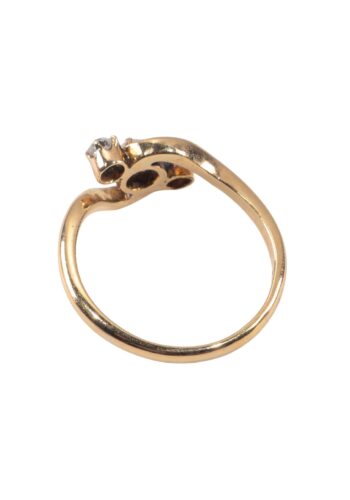 Dated 1909 – Art Nouveau ring with diamonds - Image 4