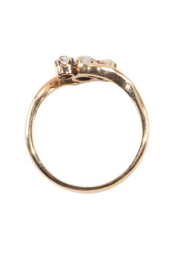 Dated 1909 – Art Nouveau ring with diamonds - Image 5