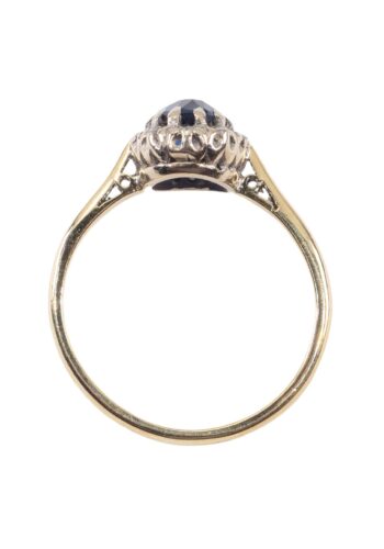 Ca. 1950 – Entourage ring with sapphire and diamonds - Image 5