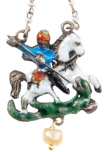 Ca. 1880 – St. George pendant - Image 3