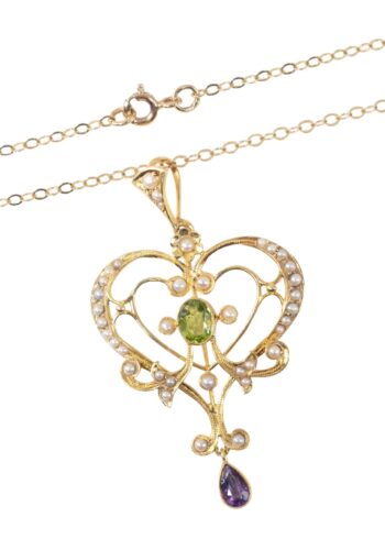 Ca. 1910 - Edwardian suffragette pendant - Image 3