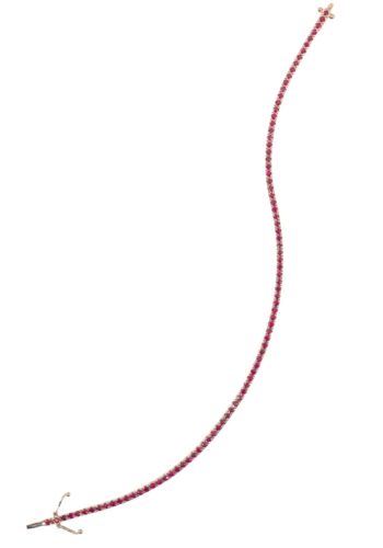 Tennis bracelet with rubies - Image 4