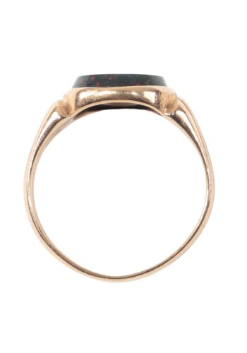 Dated 1928 – Men´s ring/signet ring with blood jasper - Image 4