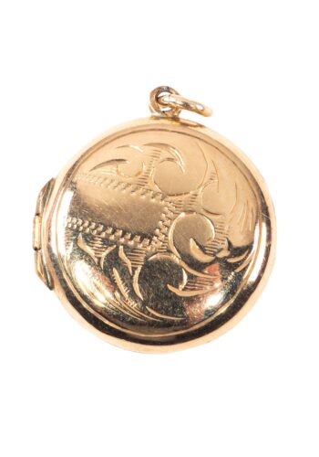 Ca. 1910 - Locket with hand engraving - Image 1