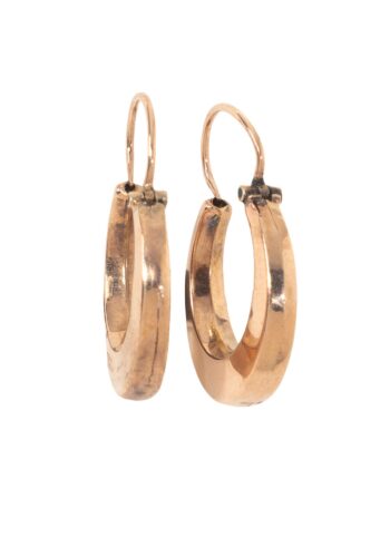 Ca. 1970 – Vintage gold creole earrings - Image 3
