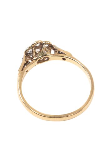 Ca. 1930 – Daisy ring with diamonds - Image 4