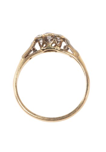 Ca. 1930 – Daisy ring with diamonds - Image 5
