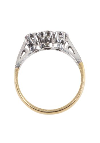 Ca. 1960 - Trilogy ring with 3 diamonds - Image 4