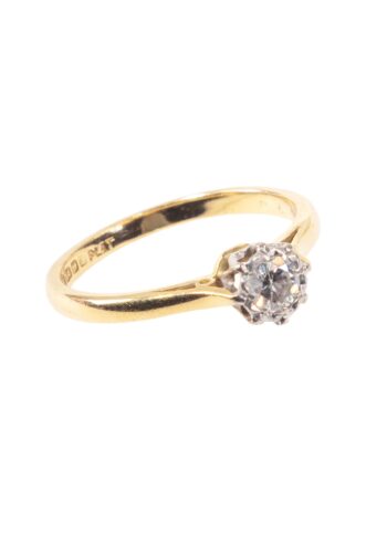 Dated 1989 – Vintage engagement ring with diamond solitaire - Image 3