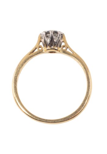 Dated 1989 – Vintage engagement ring with diamond solitaire - Image 5