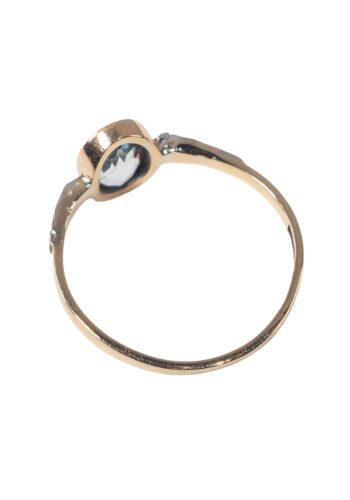 Ca. 1970 – Vintage ring with aquamarine - Image 4