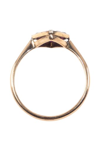 Ca. 1920 - Ring with rubies & diamonds - Image 5