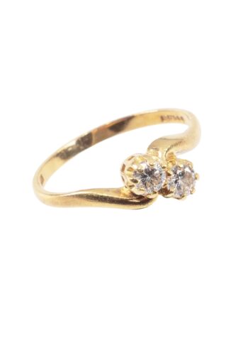 Ca. 1986 – You & Me ring with diamonds - Image 3