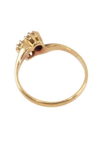 Ca. 1986 – You & Me ring with diamonds - Image 4