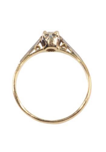Ca. 1960 – Engagement ring with diamond solitaire - Image 4