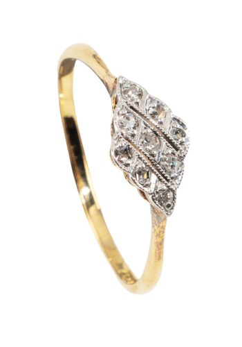 Ca. 1920 – Art déco ring with diamonds