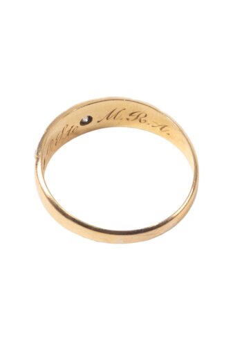 Dated 1904 - Edwardian ring with pearls and diamond - Image 4