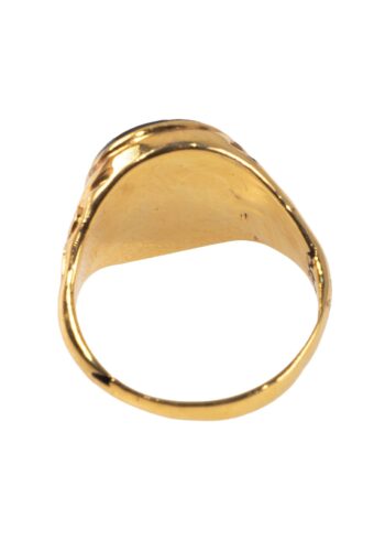 Dated 1920 - Signet ring with blood jasper - Image 3