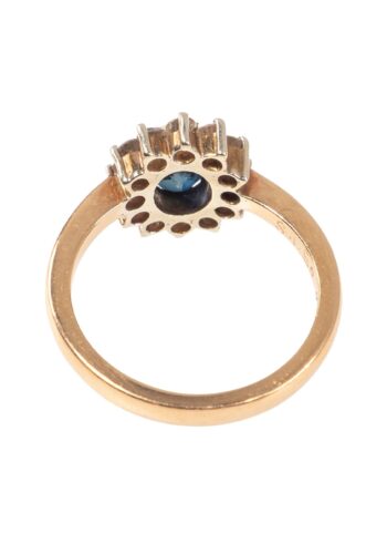 Ca. 1960 - Entourage ring with sapphire and diamonds - Image 4