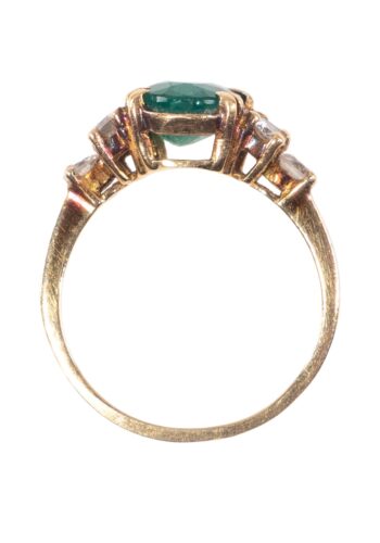 Ca. 1960 – Vintage emerald ring with diamonds - Image 5
