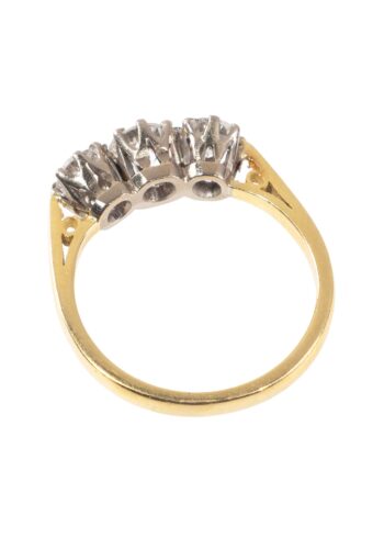 Ca. 1970 - Trilogy ring with 3 diamonds - Image 4