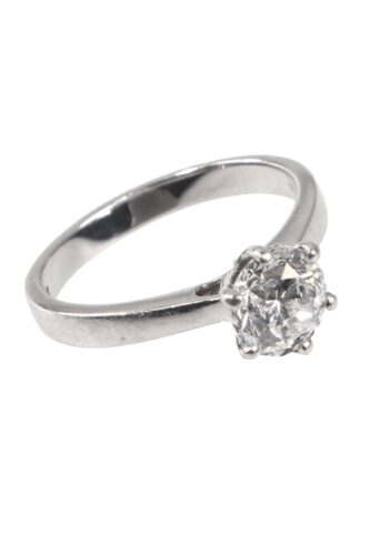 Ca. 1980 – Engagement ring with diamond solitaire - Image 3