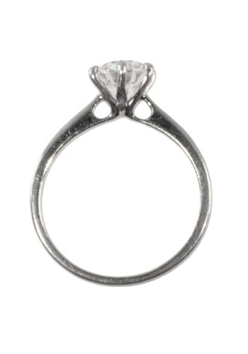 Ca. 1980 – Engagement ring with diamond solitaire - Image 5