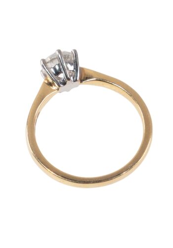 Ca. 1970 – Engagement ring with diamond solitaire - Image 4