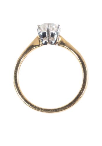 Ca. 1970 – Engagement ring with diamond solitaire - Image 5